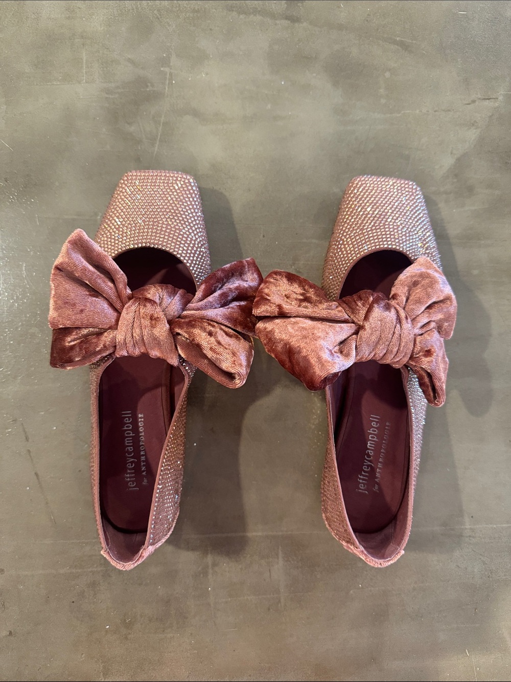 Sparkly Bow Flats - Picture 1 of 11